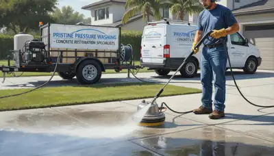 Boise, ID concrete pressure cleaning for driveways, patios, and walkways by Boise Paint Pros