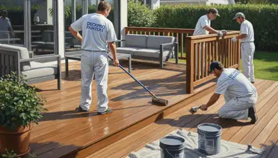 Boise, ID deck painting service by Boise Paint Pros for weather-resistant exterior protection