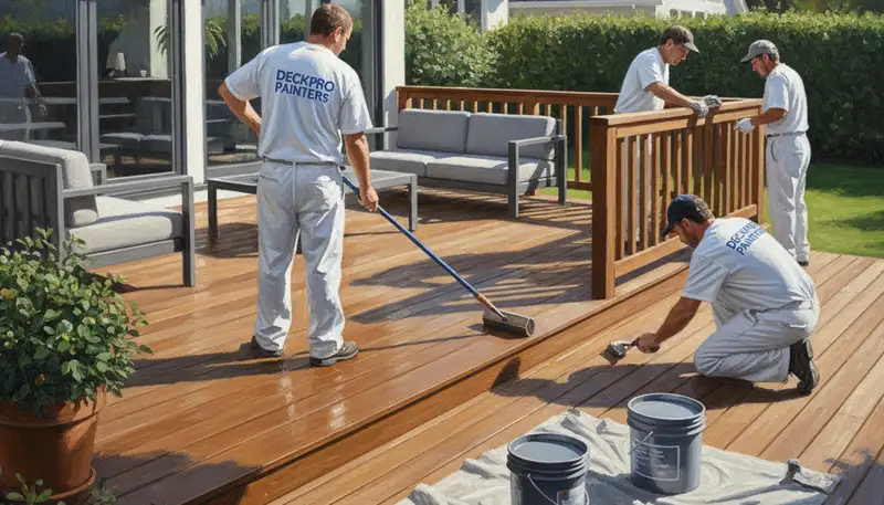 Boise, ID deck painting service by Boise Paint Pros for weather-resistant exterior protection