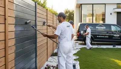 Boise fence painting service protecting and refreshing wood fences in Boise, ID