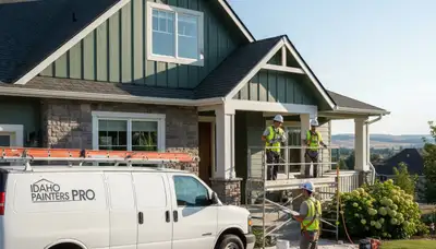 Boise, ID painting contractor refreshing a home exterior with professional paint services