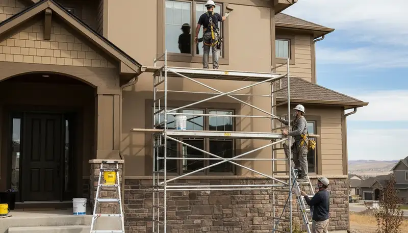 Boise, ID painting contractors applying interior and exterior paint for residential and commercial projects