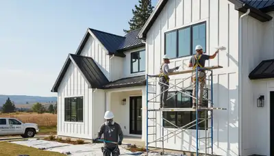 Boise, ID painting contractor team preparing interior walls for a professional paint job