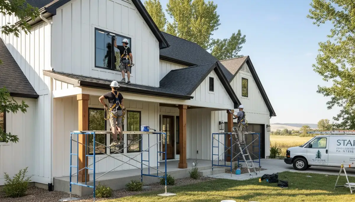 Boise, ID painting contractors applying professional interior and exterior paint services