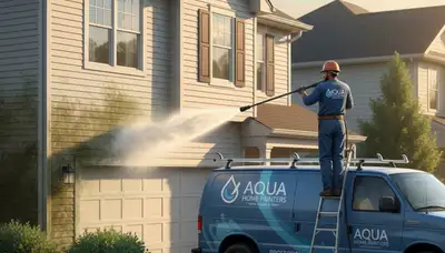 Boise Paint Pros pressure cleaning vinyl siding in Boise, ID to boost curb appeal